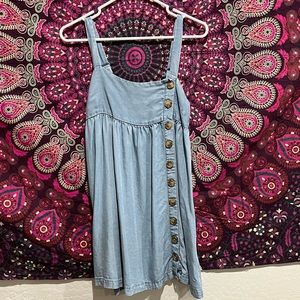 blue jean button up dress